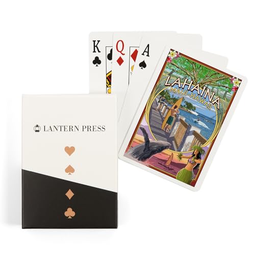 Lantern Press Lahaina Maui Hawaii 52 Naipes Póker