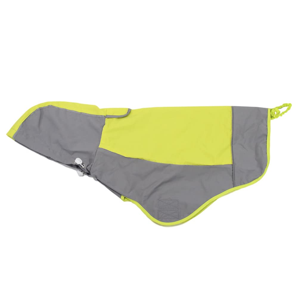 Chubasquero para Perros, Chubasquero con Capucha for Perros, Ajustable, Reflectante, Impermeable, Ligero, for medianos y Grandes(Green,L 8)