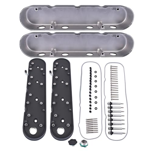 Woosphy JM8082-3BK Black Ls Smooth Cast Aluminum Valve Covers With Coil Mounts & Covers Replacement thumb #4