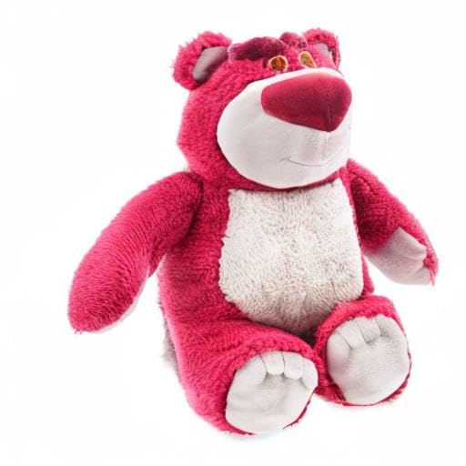 Disney Store Stofftier Lotso Knuddelbär, Toy Story, 34 cm / 13', Kuscheltier aus weichem Plüschmaterial mit Stickereien und Erdbeergeruch, für alle Altersstufen geeignet