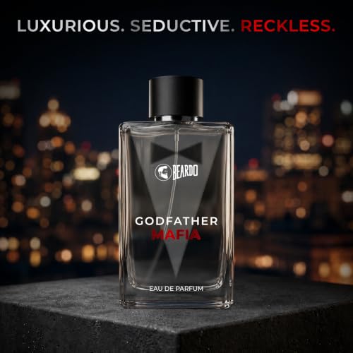 Image of BEARDO Godfather Mafia Eau De Parfum 100ml | Fruity, Amber, Woody Fragrance | Long Lasting Perfume for Men | Gift For Men | Strong EDP For Men | Gift For Husband | Gift For Boyfriend