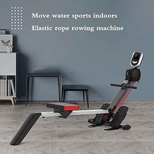 Image of Magnetic Rowing Machine Super Silent Indoor Folding LCD Display Strength Training /265 LB Weight Capacity