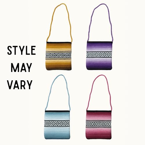 Mexican Falsa Woven Crossbody Tote Bag, Boho Hippie Fashion Bags for Women, Style May Vary, 14 x 13 Inches3