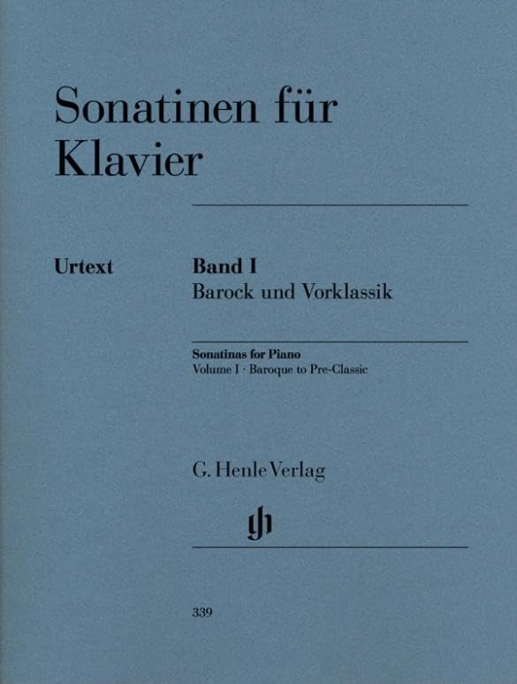 Sonatinas for Piano (Baroque to Pre-Classic) Vol. 1 - piano - (HN 339)      Sheet music – January 10, 2009