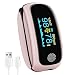 Selyou Oximetro Digital Recargable, Oximetro Profesional Medico, Pantalla TFT Color (Rosa)