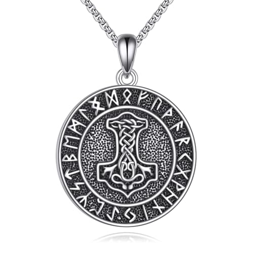 Mjolnir marteau de Thor en argent sterling 925 par YAFEINI
