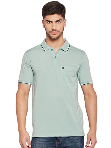 Image of UNIBERRY Men's Cotton Half Sleeves Solid Polo Neck T-shirt-MT4-BG 4XL