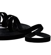 LaRibbons 3/8" Wide Crushed Velvet Ribbons by 10 Yards Spool ( Black )