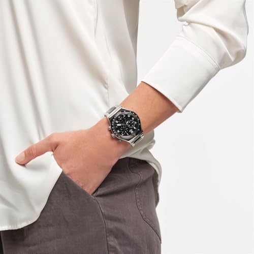 Image of Swatch Irony New Chrono Speed UP Again Quartz Watch, Black