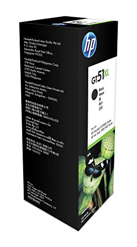 Image of HP Z6Z13A 319 All-in-One Ink Tank Colour Printer GT51 Ink Bottle (Black, XL)