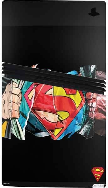 Skinit Decal Gaming Skin Compatible with PS5 Pro Bundle - Officially Licensed DC Comics Superman Shield Design