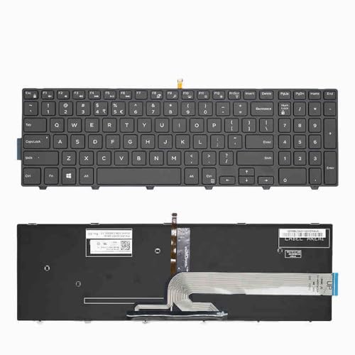 (�C�������p) �K�p���� DELL Inspiron 15-3567 5577 3552 3541 3542 3543 3547 �Ή��p�m�[�g�p�\�R���p�L�[�{�[�h�p��z�� ������+�o�b�N���C�g�t��