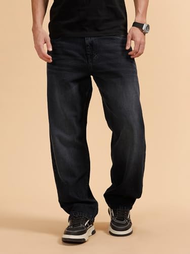 Image of WROGN Men's Loose Fit Jeans | Mid Rise | Jeans for Man