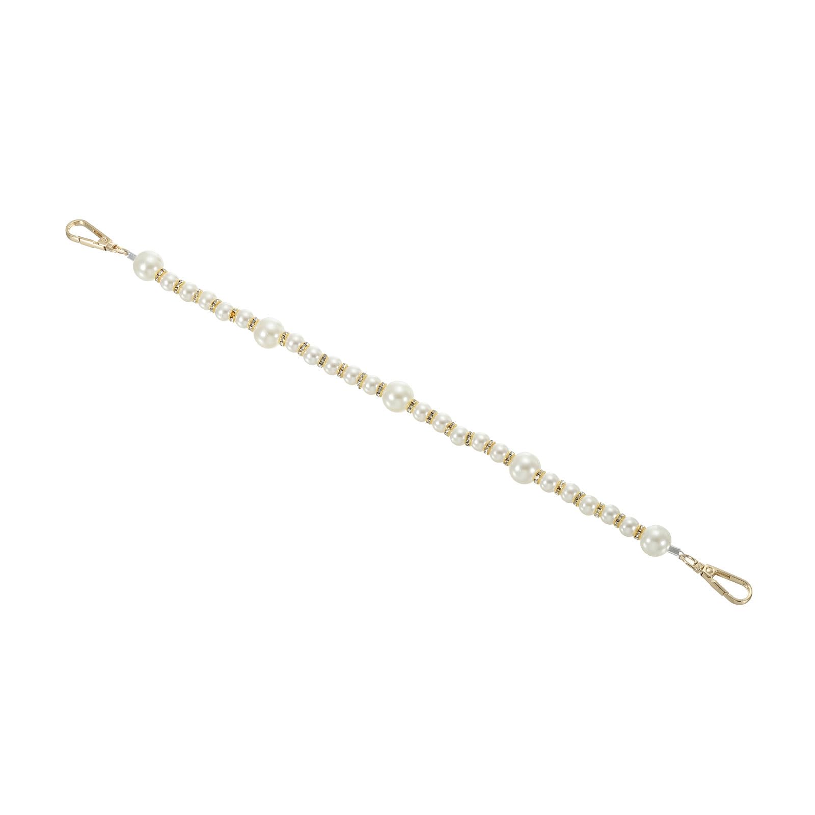 PATIKIL Imitation Pearl Bead Purse Chain Strap 15"