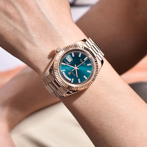 LACZ DENTON PD1783 DD40 Men's Watches Luxury Automatic Watch Men AR Sapphire Glass Mechanical Wristwatch Men 10Bar NH36A Movement