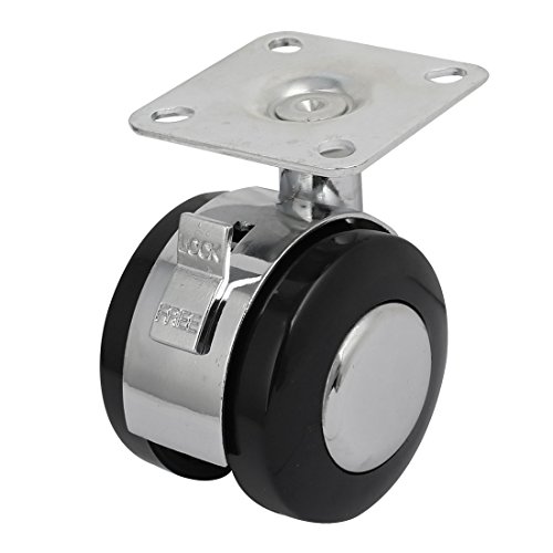 Aexit 2-inch Dia Power supply and power module Swiveling Top Plate 360 Degree Rotatable Brake Caster Wheel