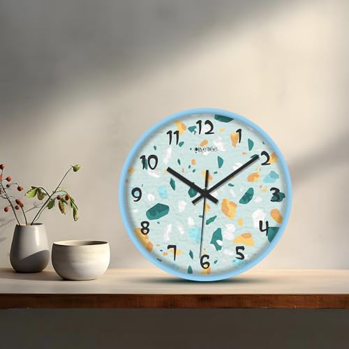 Image of Olive Tree Wall Clock 12 inch Decorative Plastic Wall Clock TIK - TIK Movement Classic Clock Battery Operated Round Easy to Read for Room /Home /Kitchen /Bedroom /Office /School - 9232