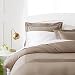 Pinzon 400-Thread-Count Pleated Hem Egyptian Cotton Duvet Set - King, Mocha