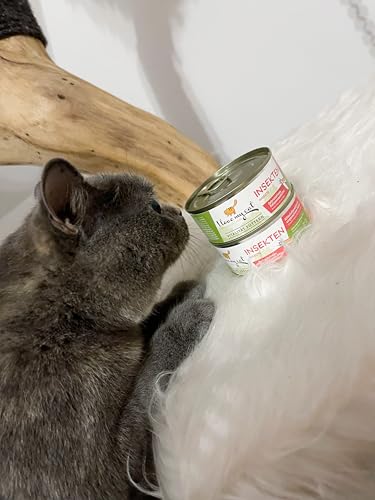 I love my cat NATURAL CAT FOOD Getreidefreies Nassfutter für Katzen mit Insektengeschmack 100 g x 6