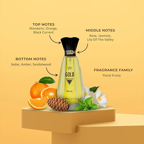 Image of HP Gold Eau De Parfum for Men, 100 ml | Luxurious, Rich - Amber scent eau de parfum | Long-lasting Men's perfume | Best for Special Occasions | Perfect For Gifting