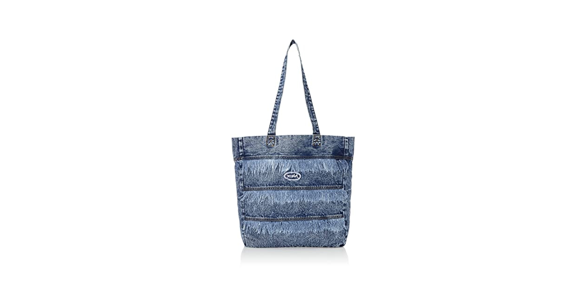 x-girl DENIM TOTE BAG デニム トートバッグ ブルー POCKET DENIM TOTE BAG（トートバッグ）｜X-girl（エックス
