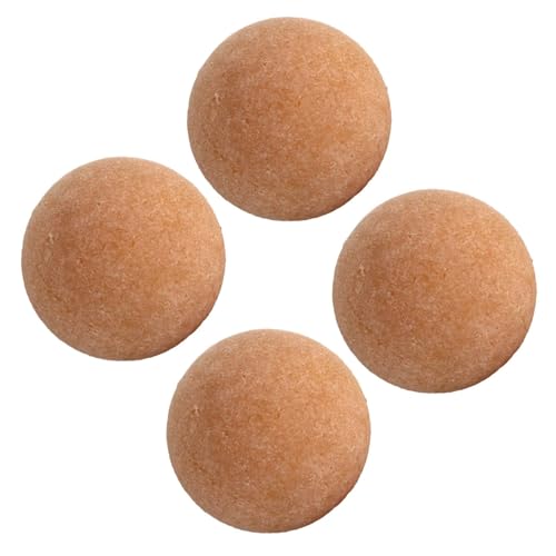 Menolana 4 Pieces Foosball Table Balls Soccer Table Game Balls Accessories Mini 1.42 inch for Indoor Festival Tabletop Recreation Room, Orange