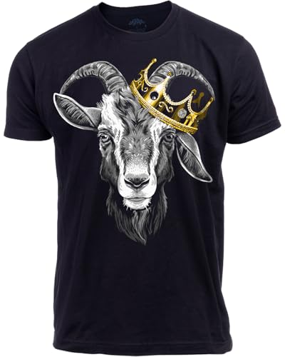 G.O.A.T. | Greatest of All Time Champion Tee Shirt, Goat Fantasy Sports Champ Joke Humor T-Shirt for Men Women