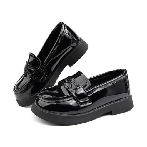 Toddler Boys Girls Dress Shoes Little Kids School Uniform Shoes Formal Casual Oxfords Wedding Church Loafer Flats