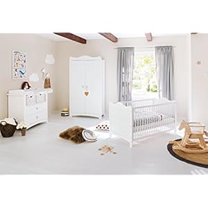 PINOLINO Florentina – Juego completo para habitación infantil, color blanco