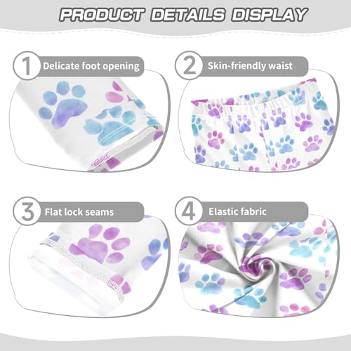 senya Girls Printed Leggings Yoga Pants Nebula Dog Claw Pattern for Kids in 4t to 10 Years, 4T3