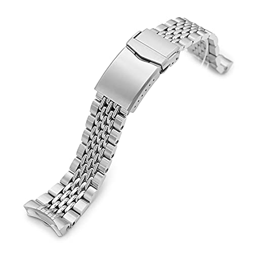 Bracelet montre Goma Bor 22mm acier bicolore compatible boîtier Seiko 5 Sport