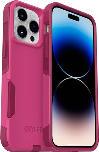 Coque iPhone 14 Pro Max OtterBox Commuter rose avec protection d'objectif robuste
