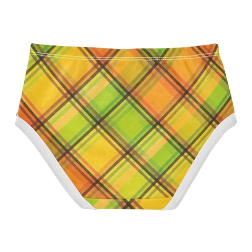 Print Toddler Underwear Floral 2t Cotton Little Girl Panties Colorful Yellow Plaid Black Stripe Undies Kids Briefs2