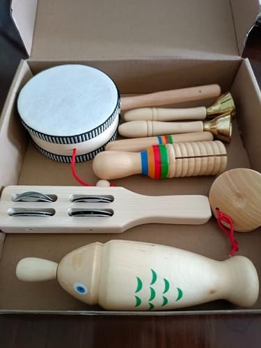 Baby Musical Instruments Music Wooden Toys Kids Early Education Percussion Sensory Toys 3 5 Years olds Gifts for Toddlers Baby 7 410f+tFOOCL. AC