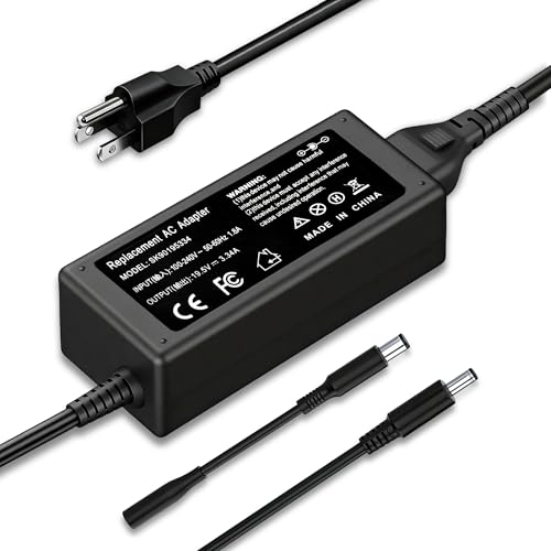 65W Laptop Charger Compatible with Dell Inspiron 15 14 13 11 16 17 15-7000 15-5000 15-3000 17-7000 17-5000 17-3000 13-7000 11-3000 2 in 1 3558 3181 5100 5535 5555 5559 5567 XPS 9350 9360 Power Cord