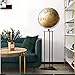 VNABO Geographic Globes Floor Standing World Globe with Metal Tripod Detailed Map Globe for Kids Adult Or Home Decor World Globes Lamp Lighting Home Décor