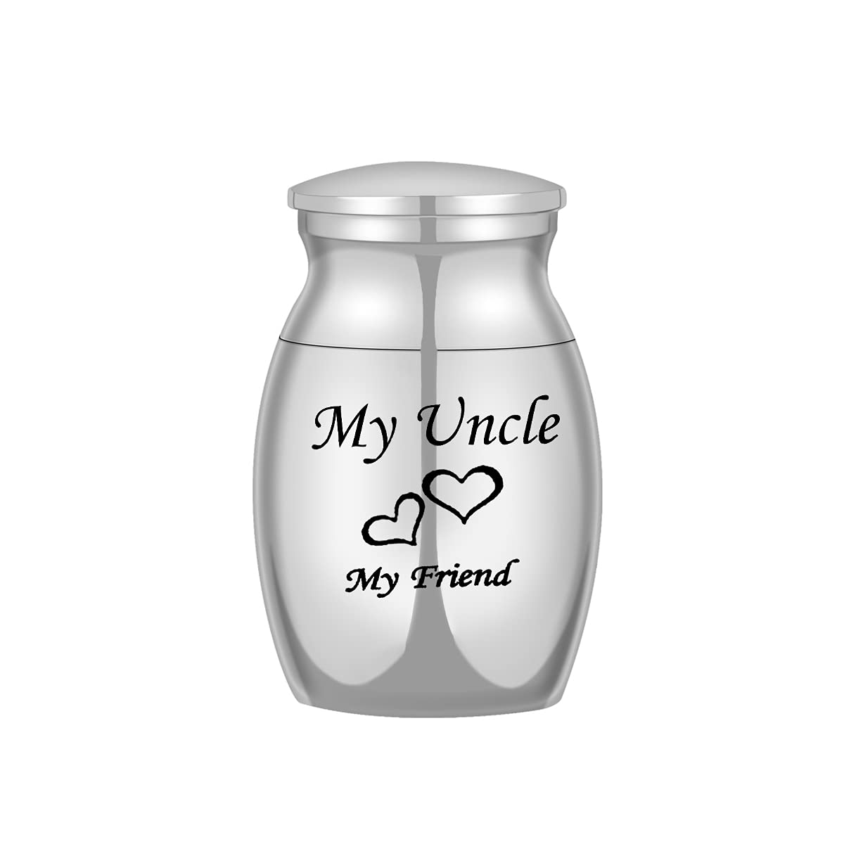 ZCBRISK Big-Sized Cremation Jewelry Urns for Human Ashes Holder Funeral Memorial Keepsake My Friend My Uncle