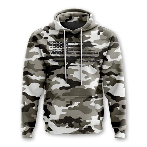 Tactical Pro Supply Patriotic Camo Flag Heavyweight Hoodies for Men and Women