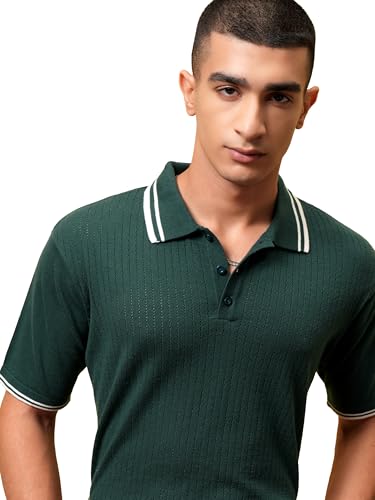 Image of Highlander Men's Polo Tshirt | Flat Knit | Regular Fit | Polo T-Shirt for Man