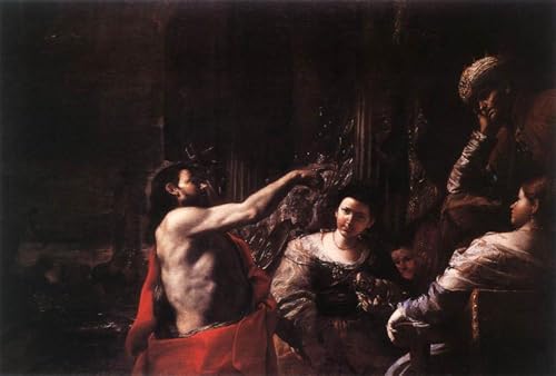 Lienzo de Mattia Preti cuadro famosa pintura San Juan Bautista 60x90