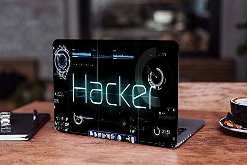 Image of Galaxsia Hacker Vinyl Laptop Skin /Sticker /Cover /Decal Compatible for Any 17 to 17.3 Inches Laptop (Hp /Dell /Sony /Acer /Lenovo /Asus. Etc) Or Notebook.