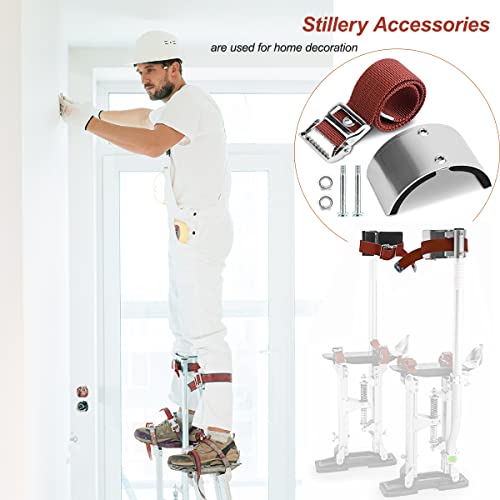 2 Pcs Drywall Stilt Replacement Parts, Leg Straps Kit For Stilts, Leg Fixing For Plastering, Painting And Wiring #TOP3