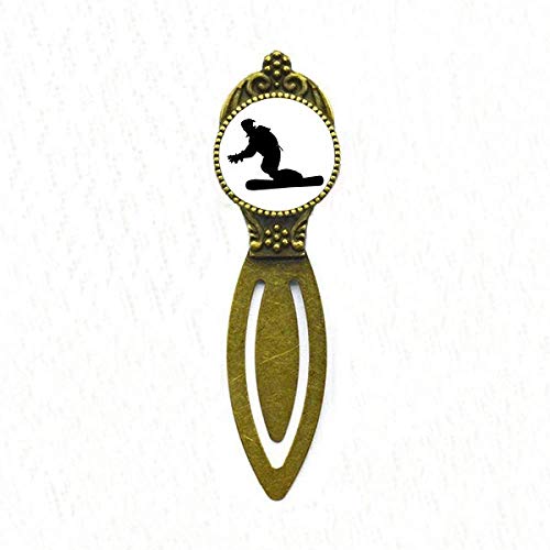 Marque-page de ski vintage le cadeau idéal pour lecteur sportif