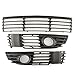 ABD Paraurti Anteriore DRL Fendinebbia Copertura Della Lampada Centrale Inferiore Grill Set Adatto Per VW Passat B5 B5.5, Fendinebbia Griglia Copertura