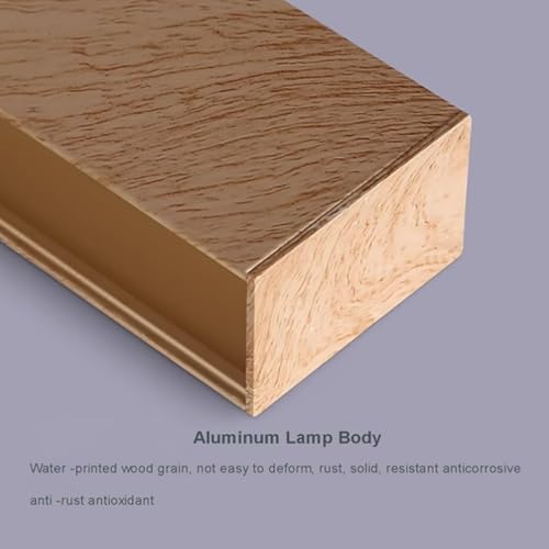 Lampe de plafond LED acrylique bois 120cm plafonnier moderne variable - 3