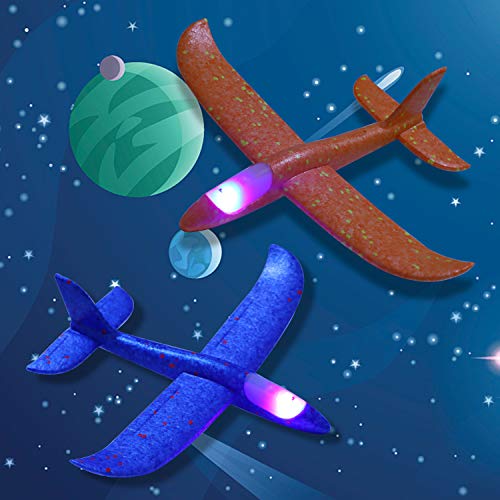 FORMIZON 5 Pezzi Aerei da Aliante con Luce LED