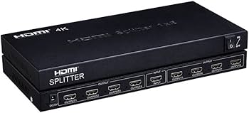 4K 2K HDMI分配器 8ポート ブラック 4K2K対応HDMI分配器