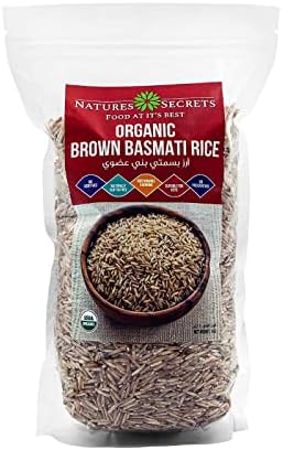 NATURES SECRETS Organic Brown Basmati Rice