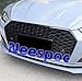 NEESPOC Front Grill Bumper Upper Grille Fit for 2018 2019 Audi S5 A5 Sportback Gloss Black RS5 Style Honeycomb Grid Replacement Parts Accessories