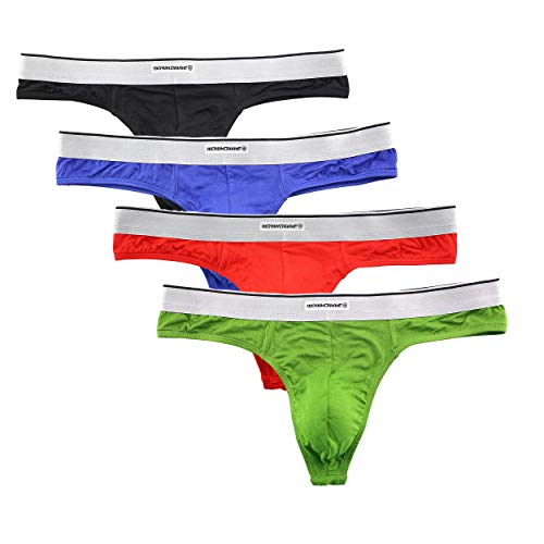 N-42 Sexy Modal Cotton Bikini Thong Briefs Low Waist Swim G-Strings Men T-Back